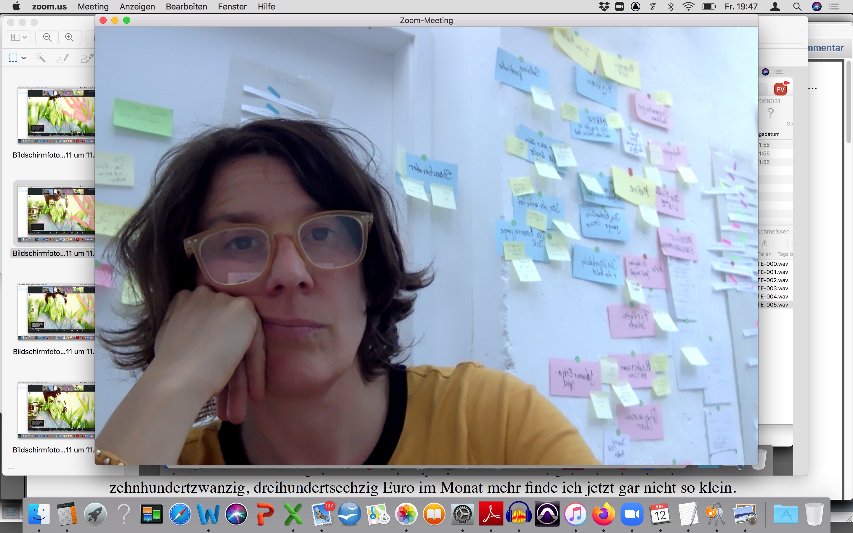 Philine Velhagen im Videochatfenster